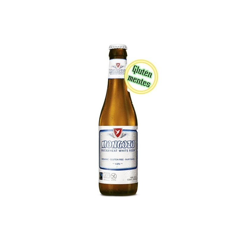 Mongozo Buckwheat White 0,33L gluténmentes belga sör