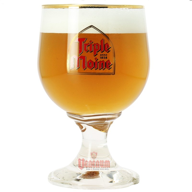 Triple Moine 0,33L belga söröspohár