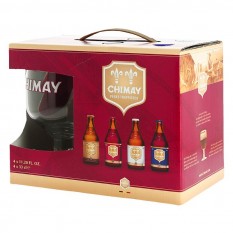Chimay ajándékcsomag 4 x 0,33l belga sör + pohár